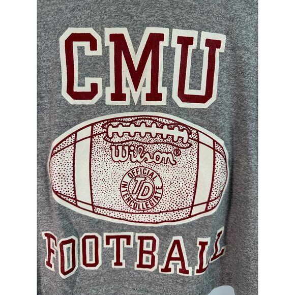 Vintage‎ 70/80s S Carnegie Mellon University Football Wilson Intercollegiate Tee - Picture 7 of 7
